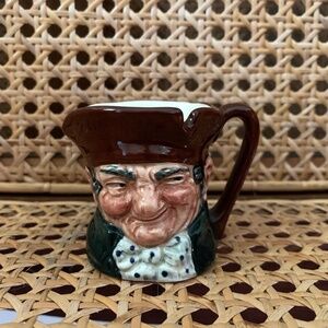 Royal Doulton Old Charley 2.25" Mini Toby Mug Green Stamp 5 Made In England